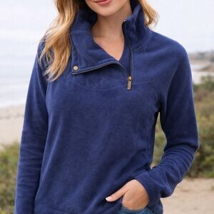 Lole Cozy Blue Quarter-Zip Pullover Size medium
